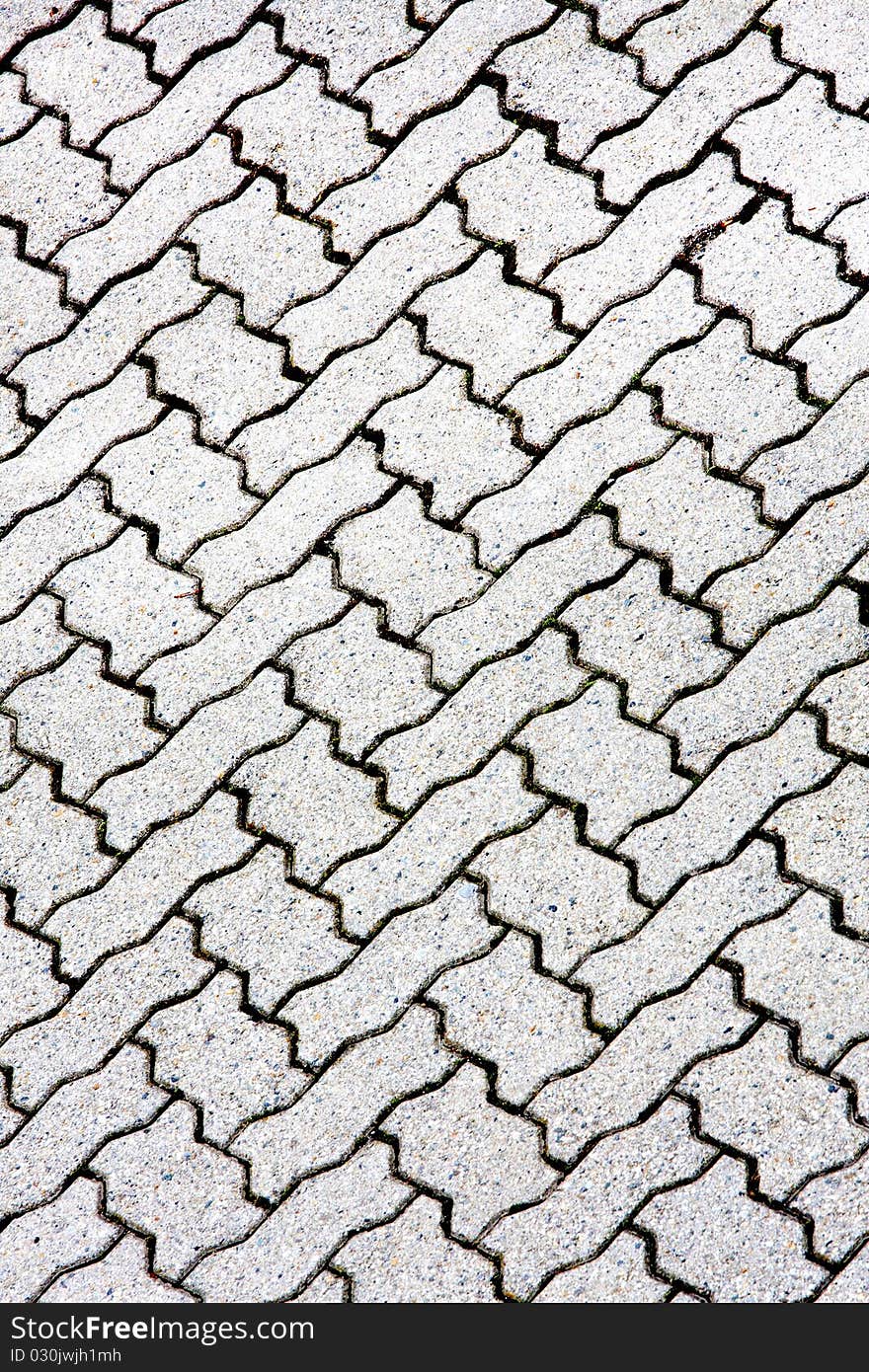 Outdoor paving tiles in cement. Outdoor paving tiles in cement