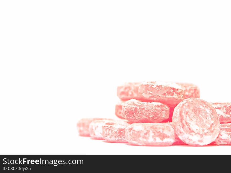 Lollipops On White Background