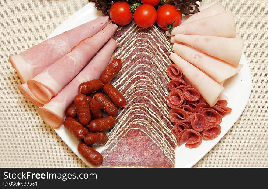 Salami plate