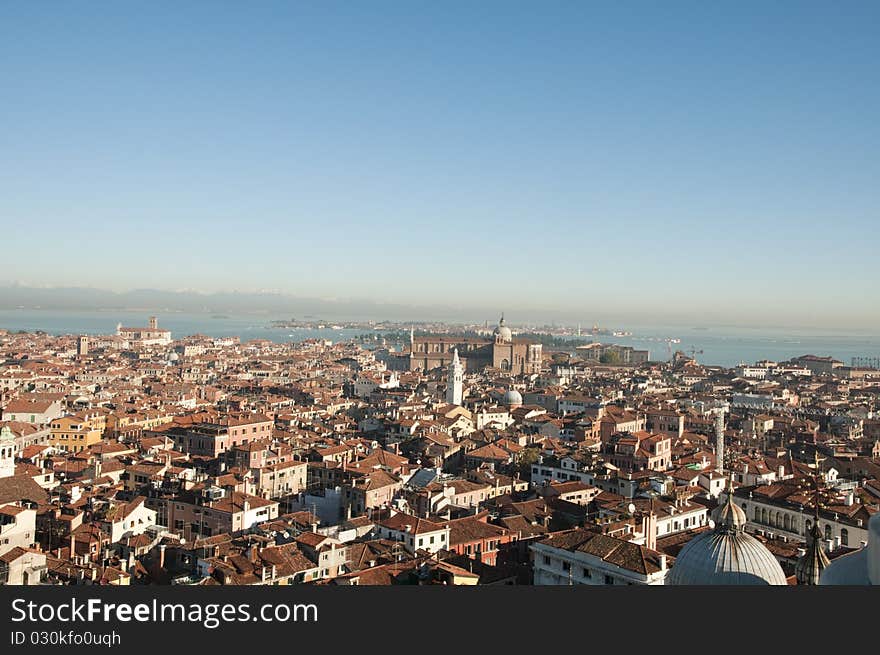 Ariel view of Venice