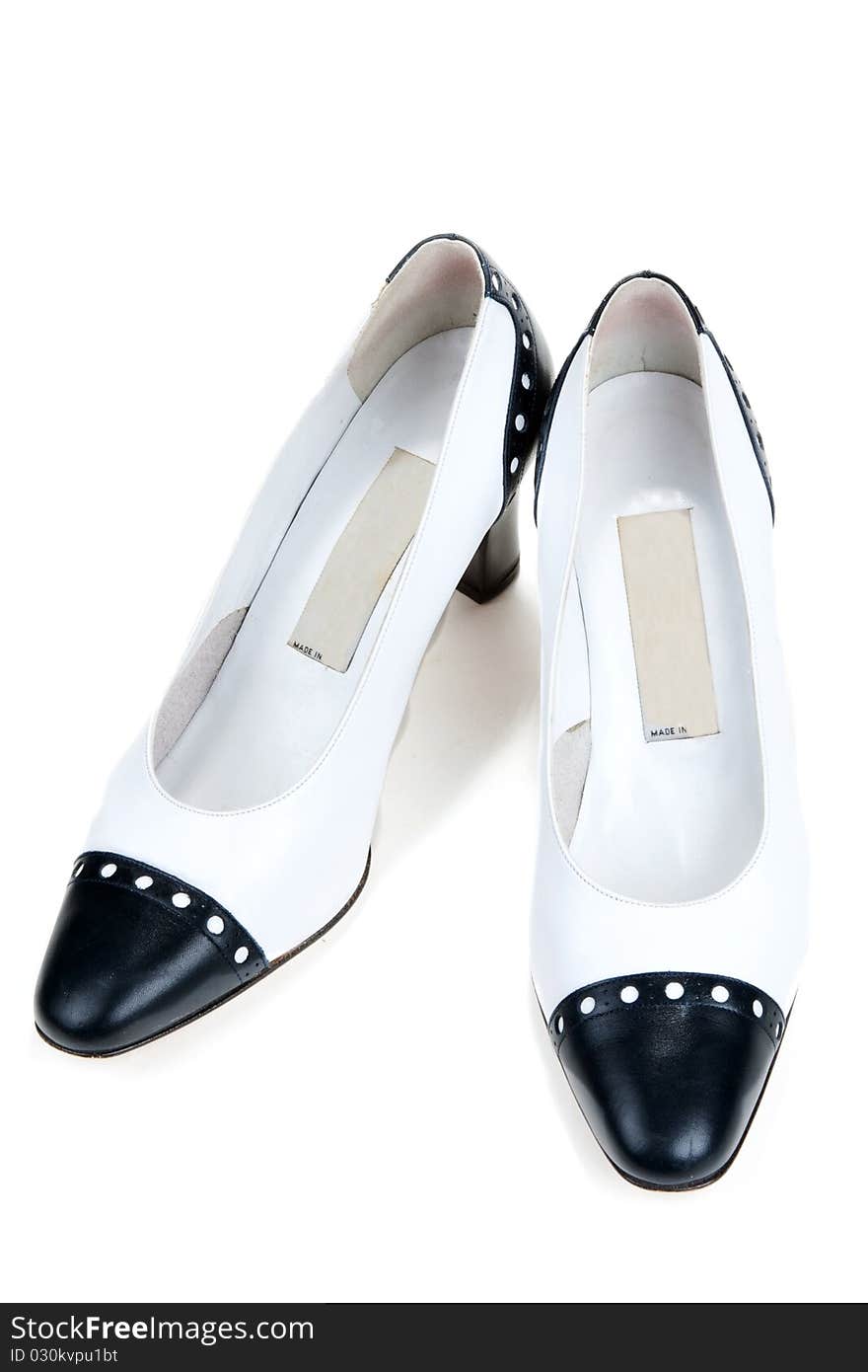 White feminine varnished loafers