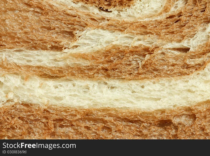 Texture of whole wheat bread