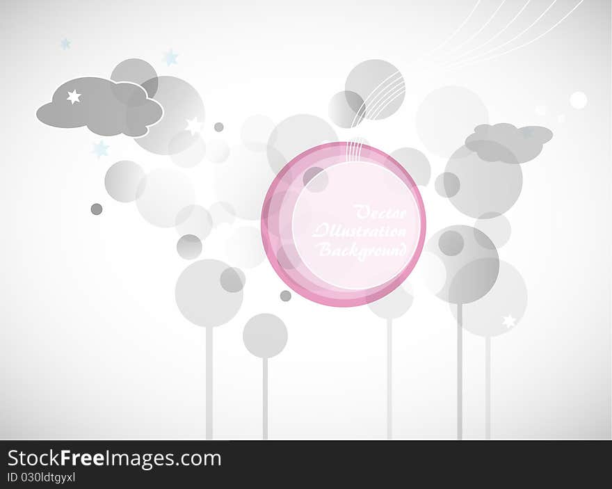 Abstract colored background. Vector art.