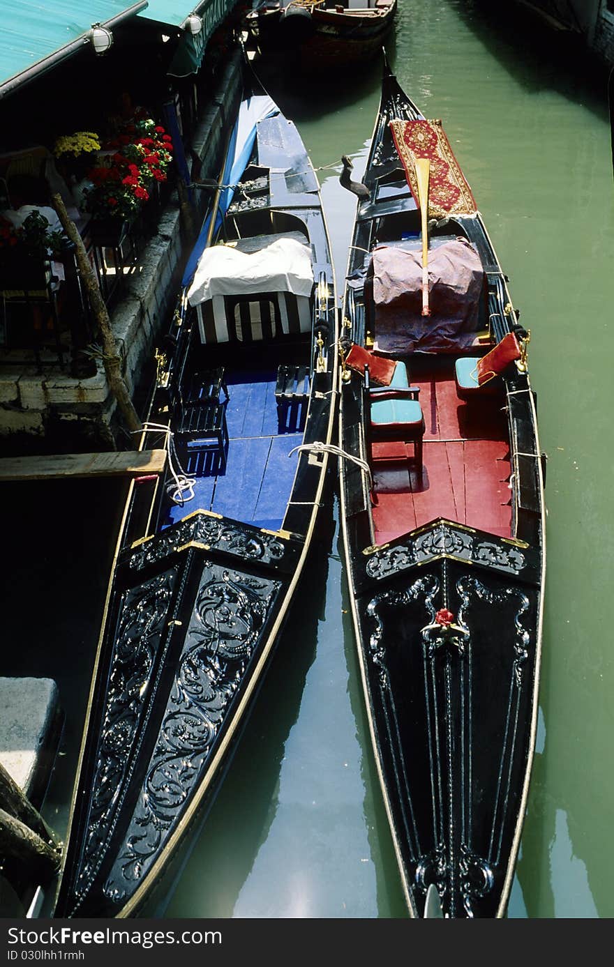 Two Gondolas In Venice