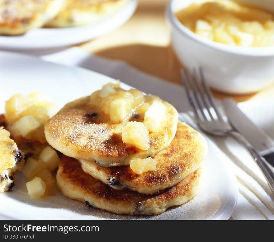 Sweet curd cheese fritters