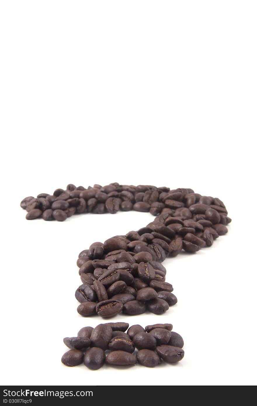 Question Mark Sign Of Coffee Beans