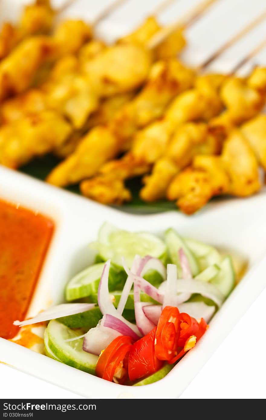 Satay, one of most famous Thai food