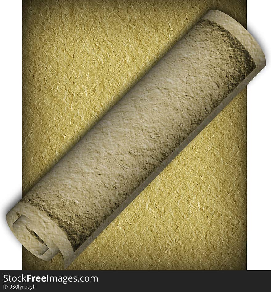 Textural Old Paper Roll