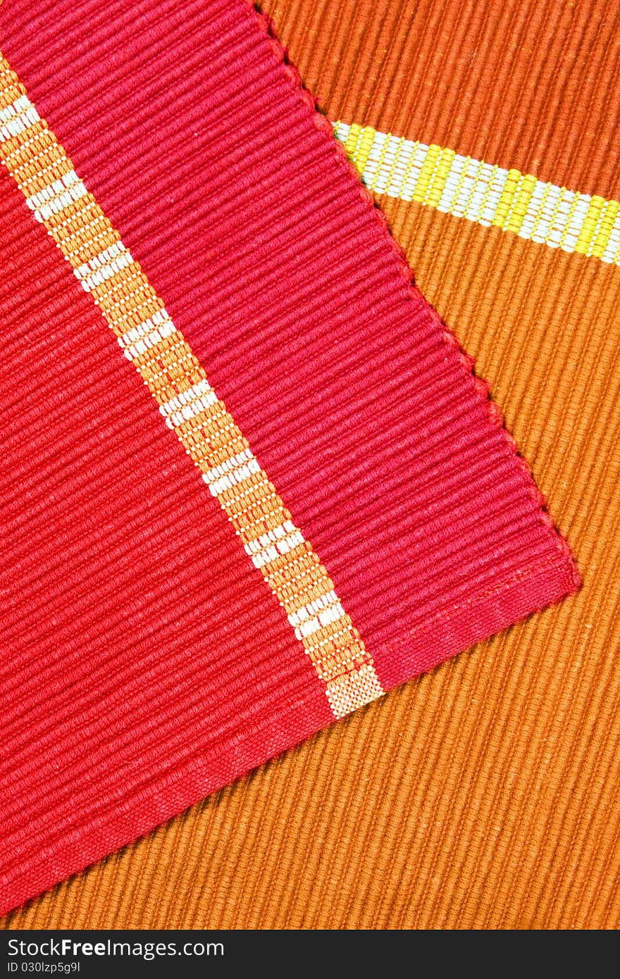 Cloth towel with embroidery and decoration