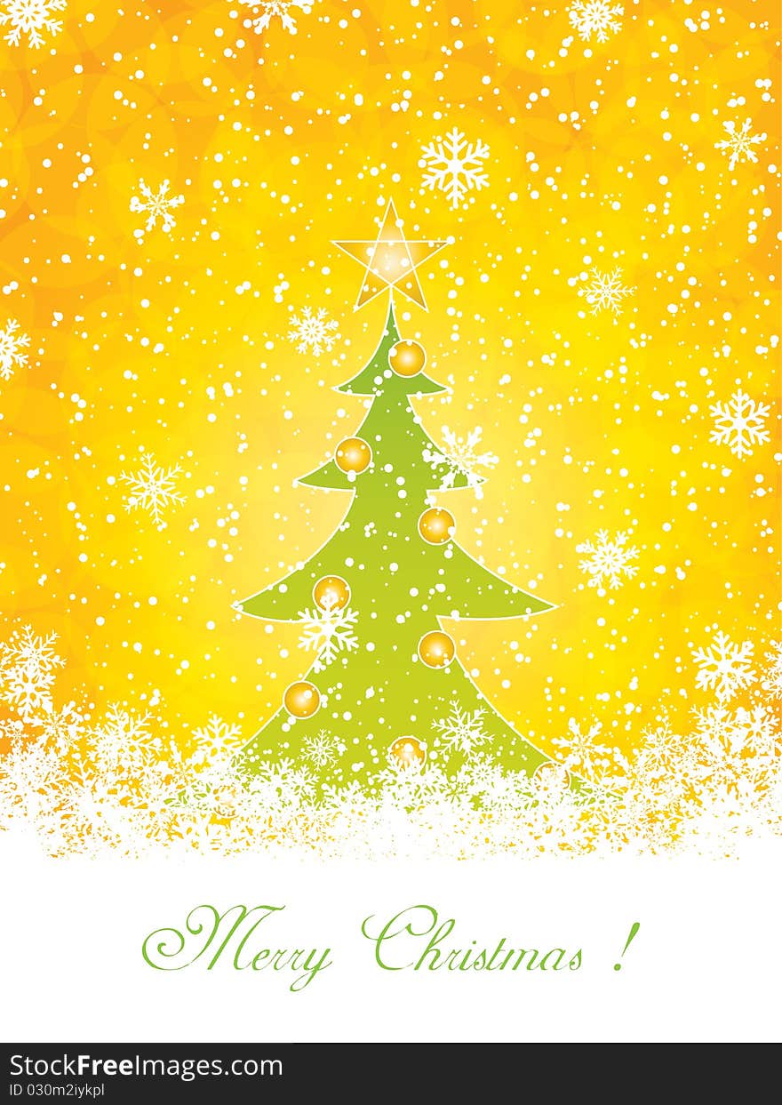 Golden Christmas Background