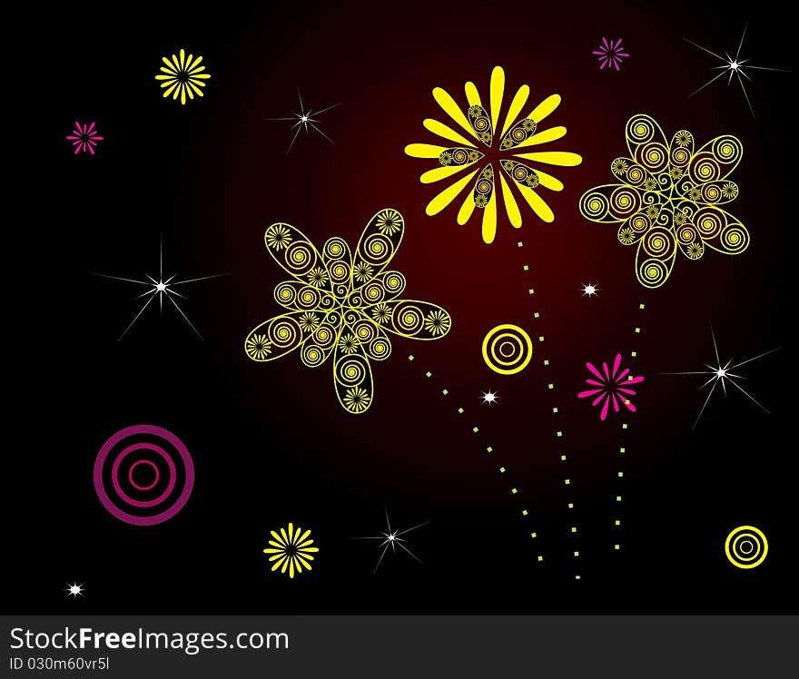 Beautiful firework, celebrating new year. Beautiful firework, celebrating new year