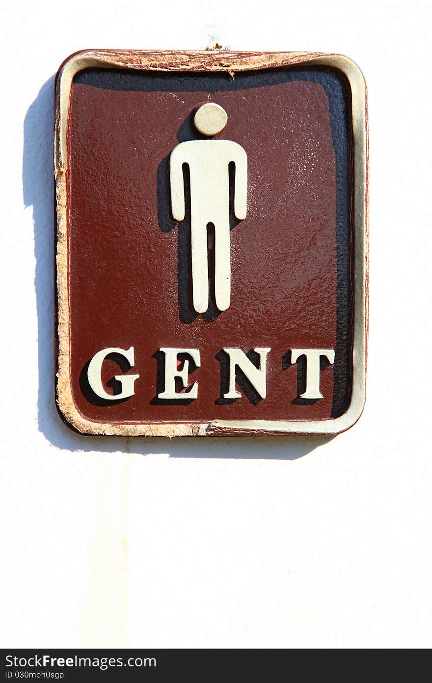 Male restroom sign in Thai style