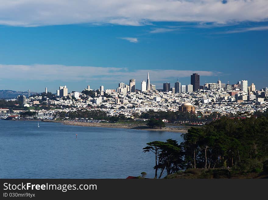 Panoramic view of San-Francisco downtown in daylight. California, USA. Nov 2010. Panoramic view of San-Francisco downtown in daylight. California, USA. Nov 2010.