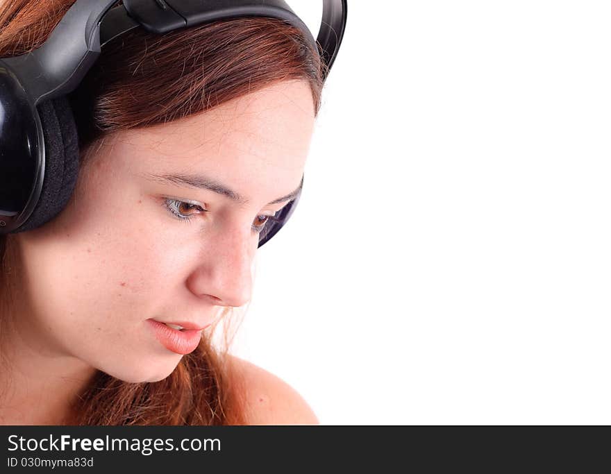 Girl With Head Phones