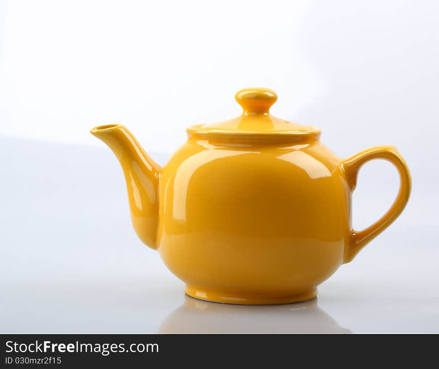 Yellow teapot