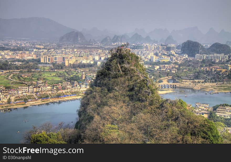 Deicai hill guilin guangxi china