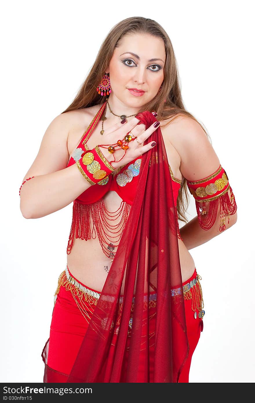 Dancer In Traditional Red Dress