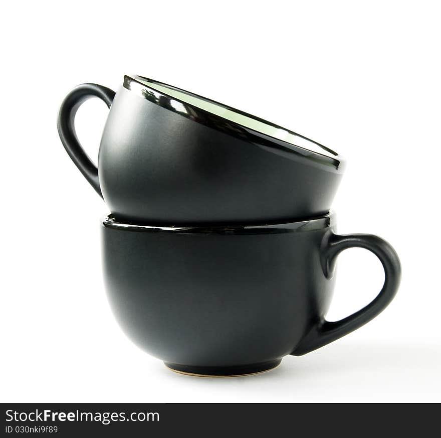 Two black cups