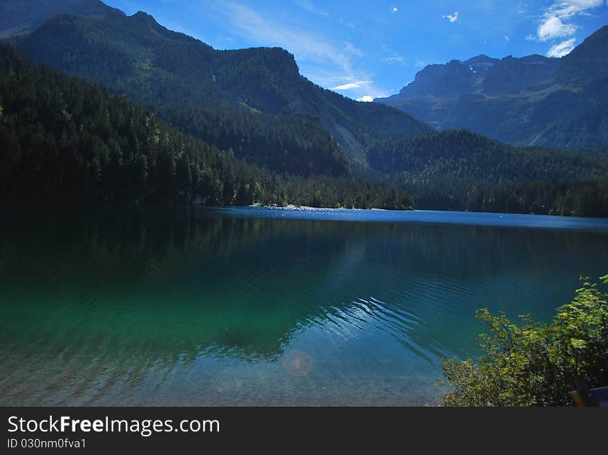 Tovel Lake On Alps