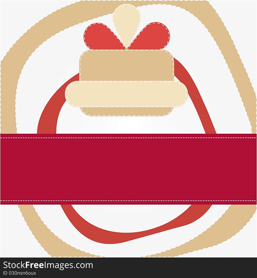 Illustration of a greeting card template. Illustration of a greeting card template