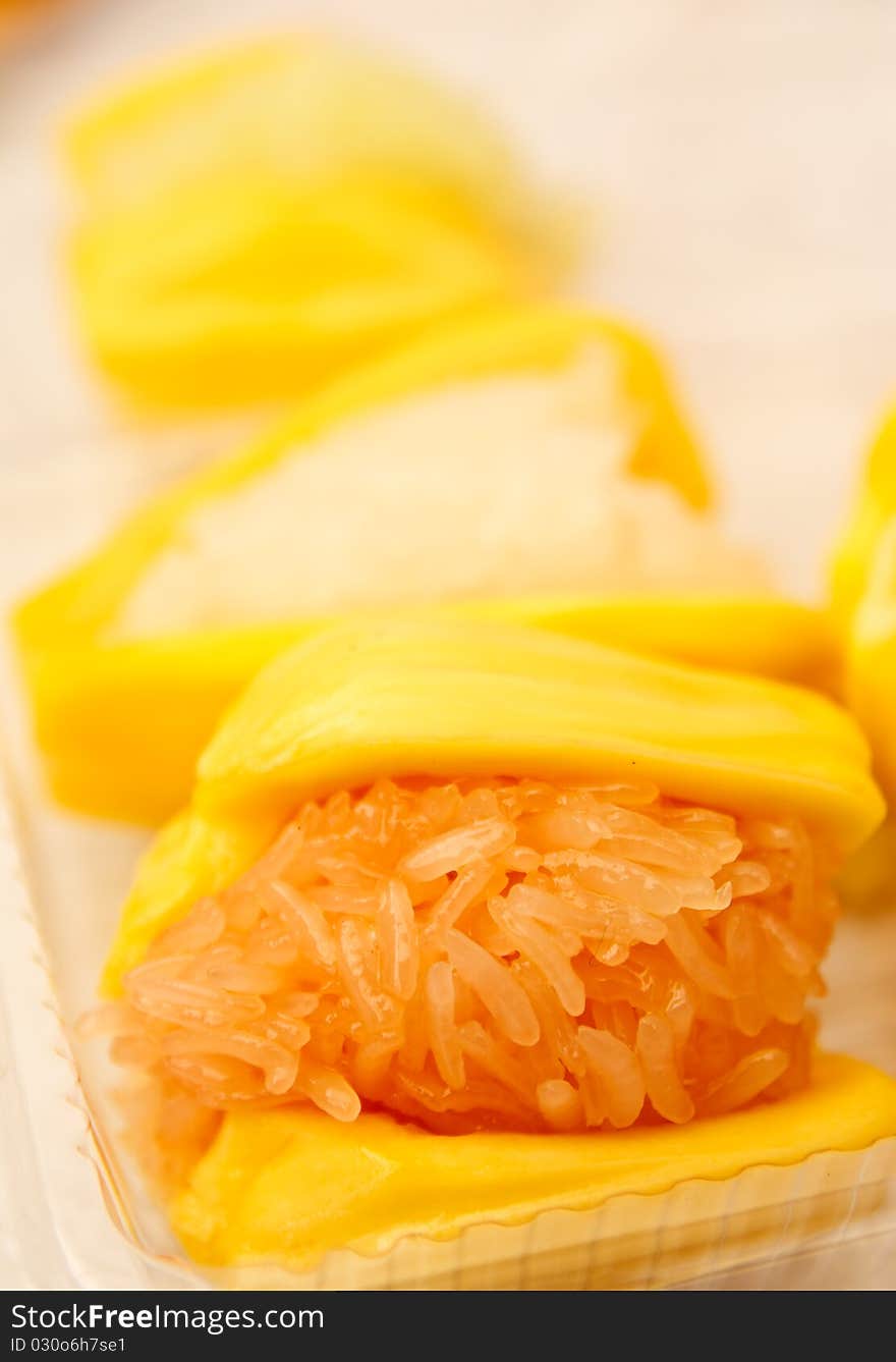 Dessert Thai Style, Glutinous Rice In Jackfruit