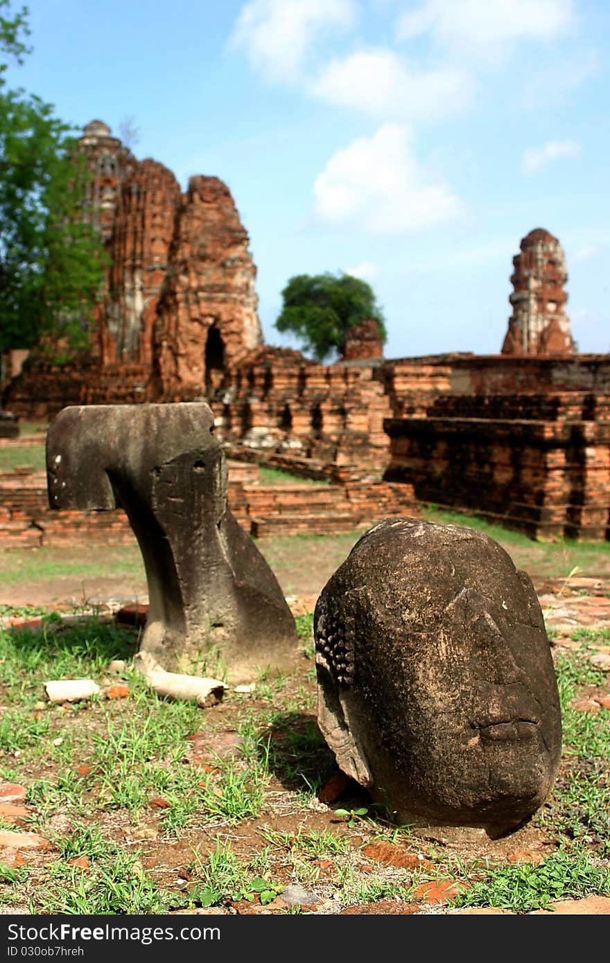 Buddha Image at Wat Mahatat Phra Nakhon Si Ayutthaya