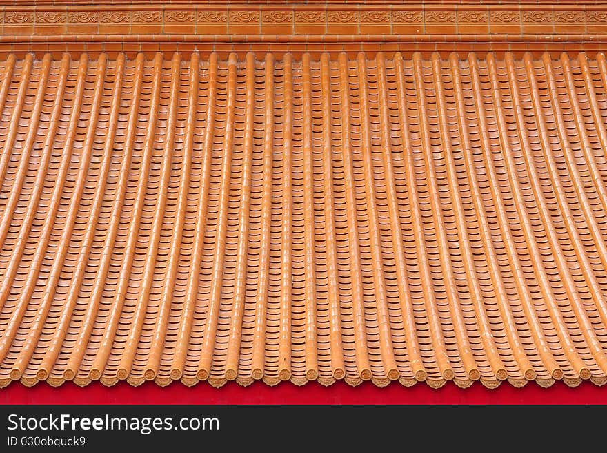 Roof of Chinese temple