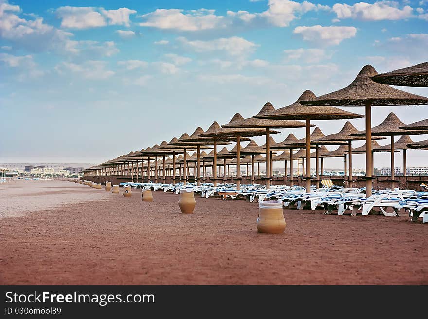 Beach at the hotel