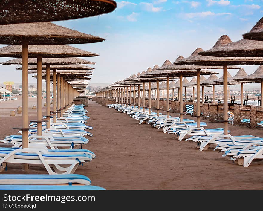 Beach at the hotel