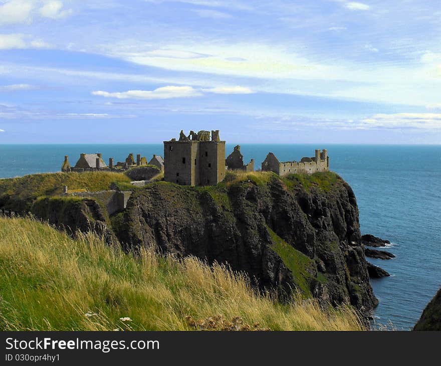 Dunnottar castle Atlantic coast in Scotland. Dunnottar castle Atlantic coast in Scotland