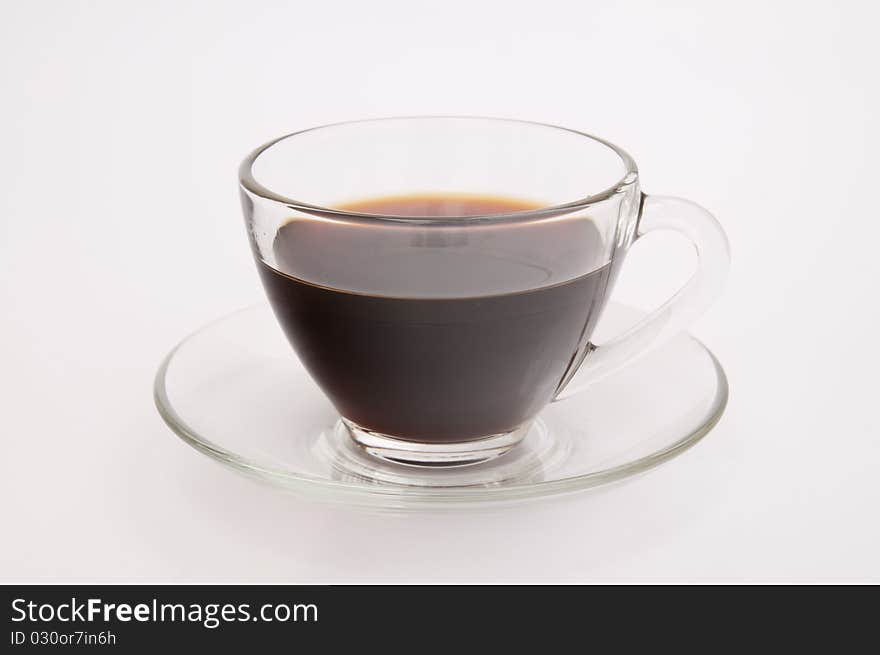 Coffee one cup isolate on white background