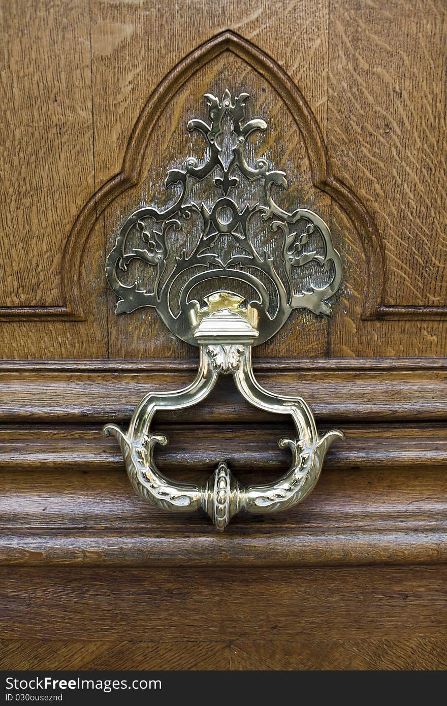 Front view of a set of old doors in Europe. Front view of a set of old doors in Europe