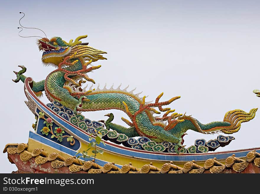 Asian temple dragon