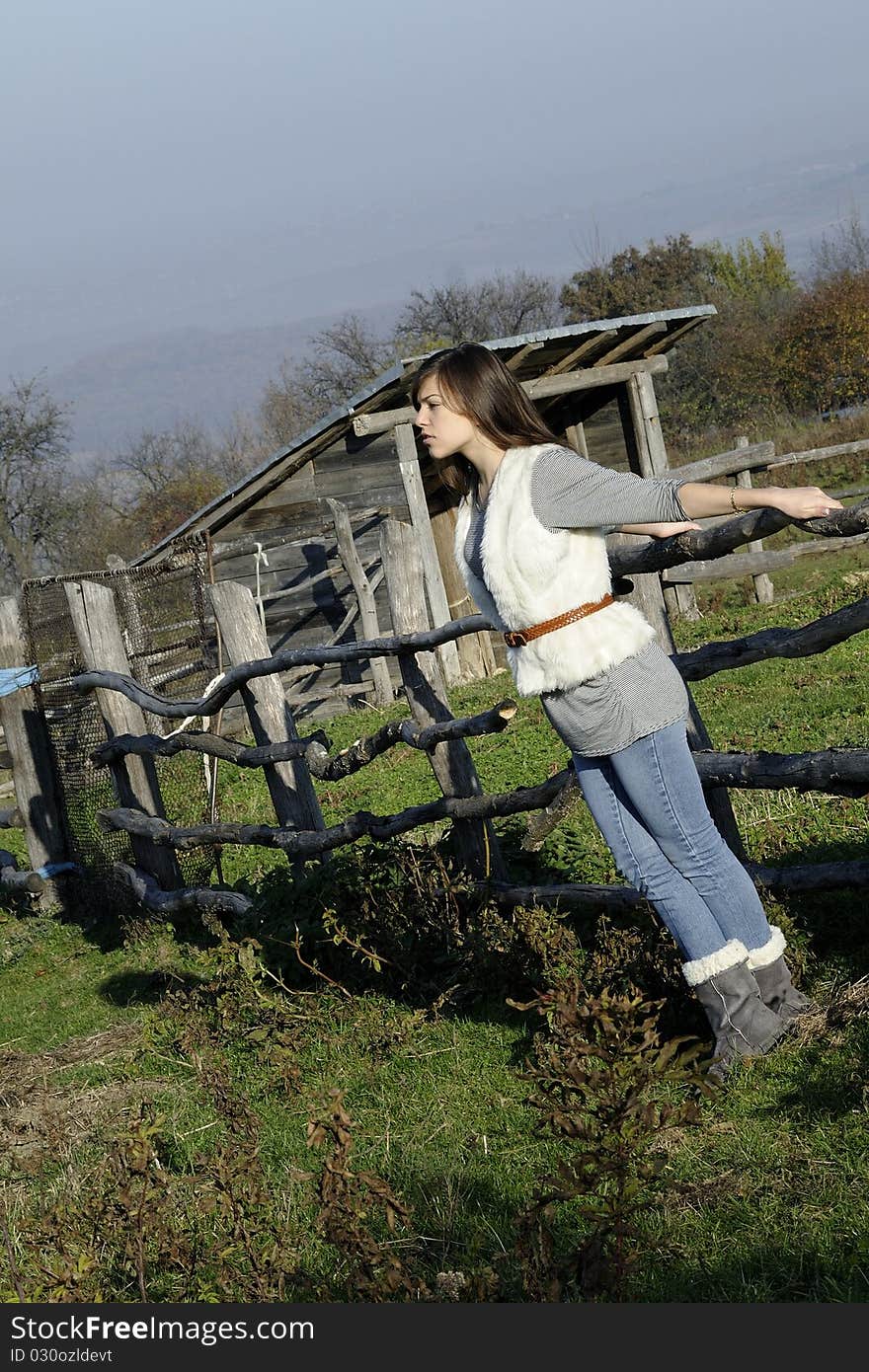 Girl enjoying fresh air