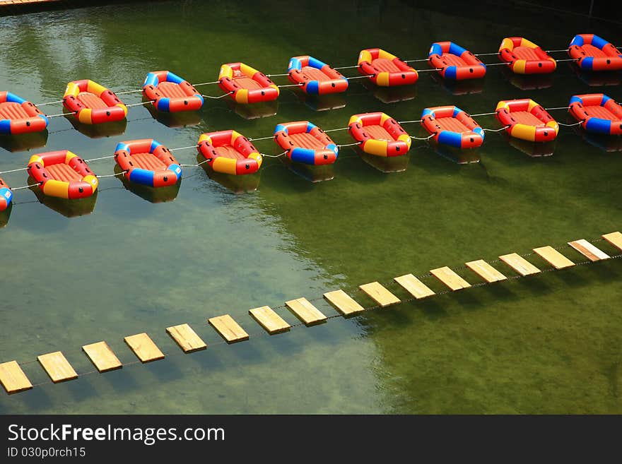 Colorful Float Bridge