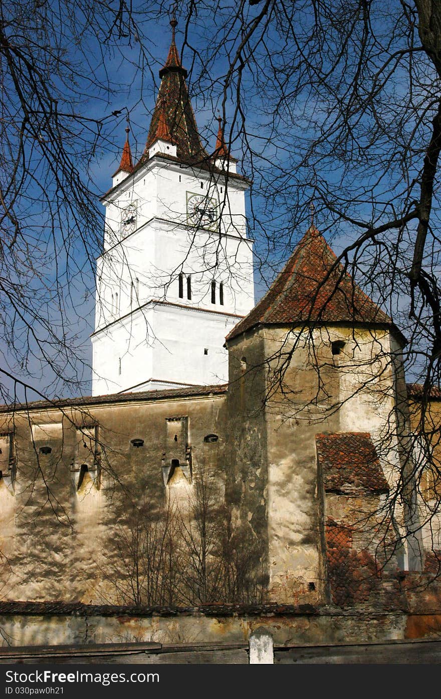 Fortified church of Harman (Honigberg, Szaszhermany) in Transylvania, Romania. UNESCO heritage. Fortified church of Harman (Honigberg, Szaszhermany) in Transylvania, Romania. UNESCO heritage