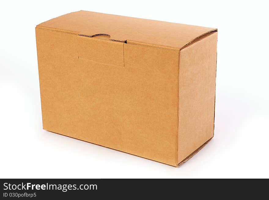 Blank Cardboard Box on isolated. Blank Cardboard Box on isolated