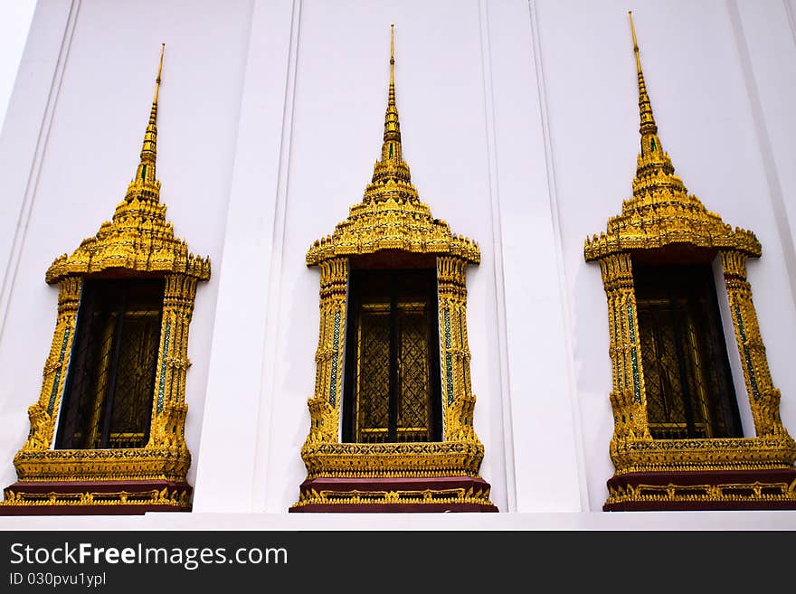 Windows of temple thai style. Windows of temple thai style