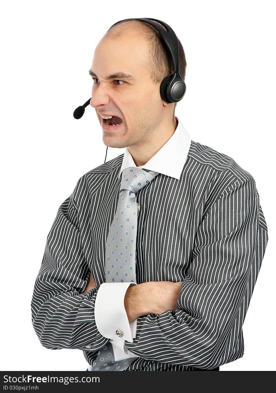 Angry phone operator