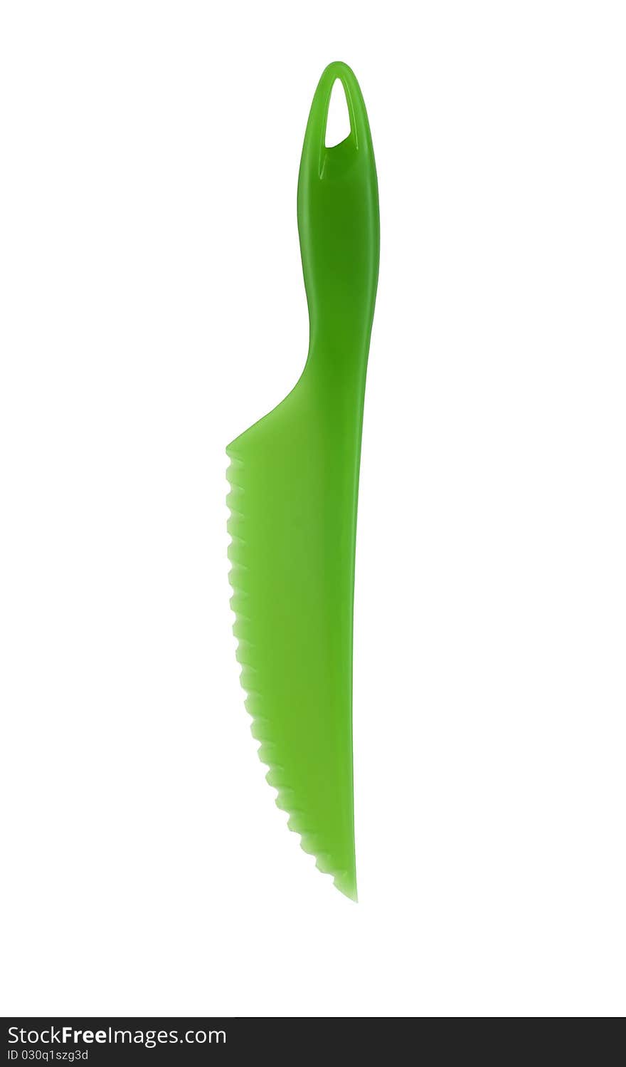 Green Plastic Knife