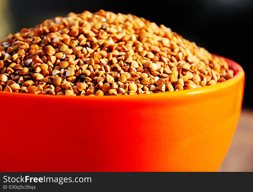 Buckwheat In A Bowl.