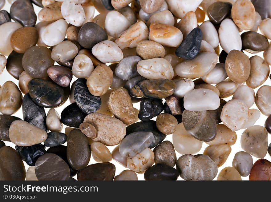 Colorful different little stones background