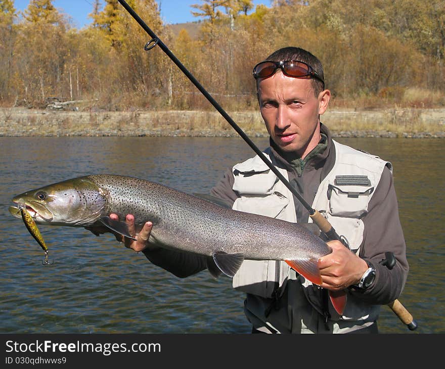 Fishing On River