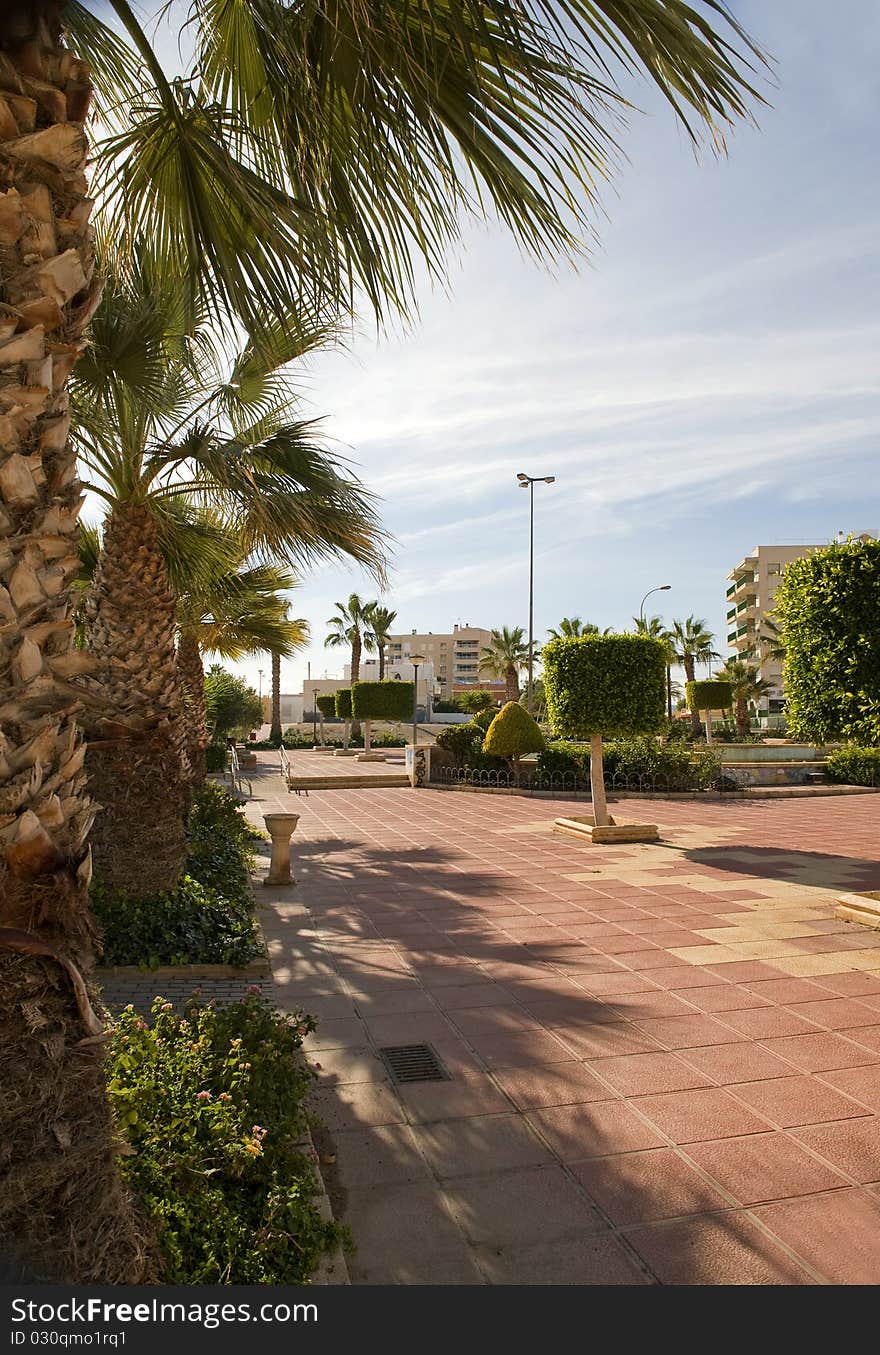 Seaside Park, Aguilas Town, Murcia Province, Spain