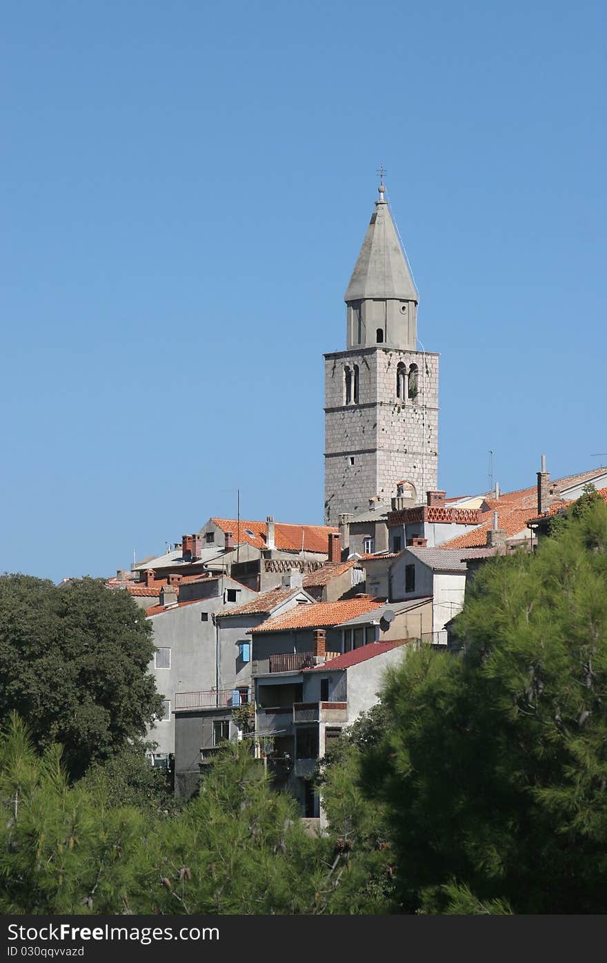 Vrbnik, Coastal Town in Croatia. Vrbnik, Coastal Town in Croatia