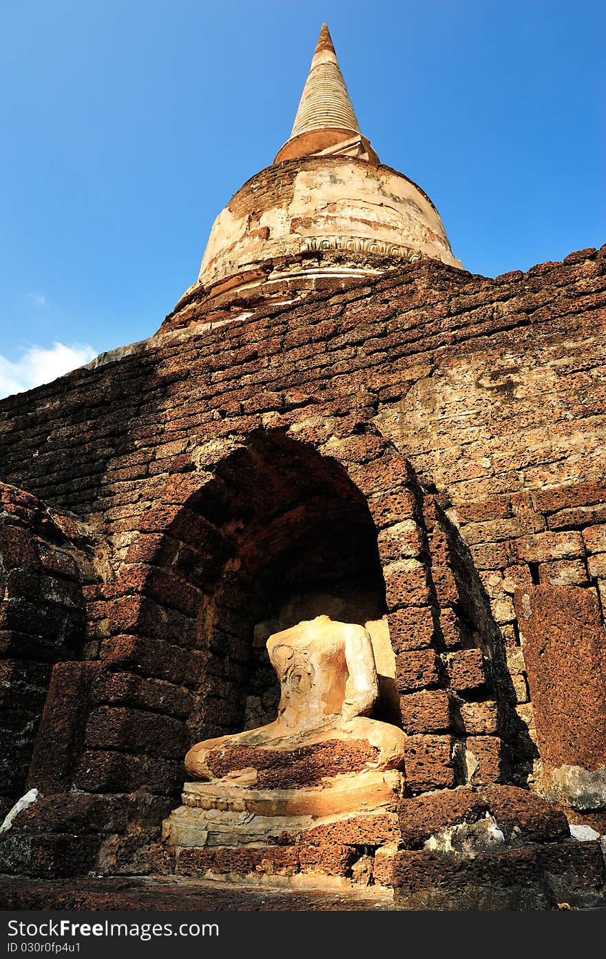 Old temple in Srisatchanalai historical park, Sukhothai, Thailand