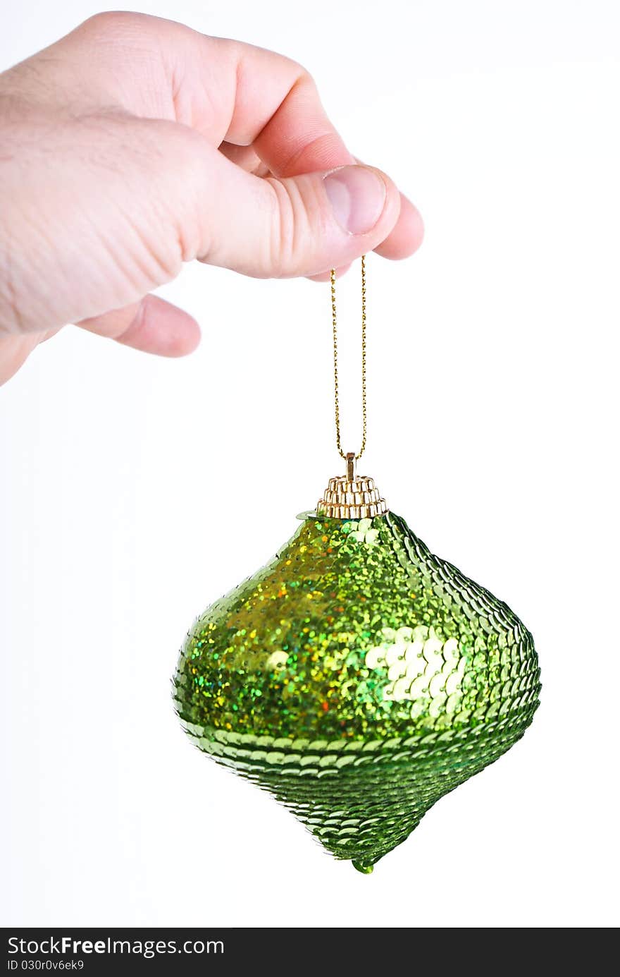 Green Christmas ball