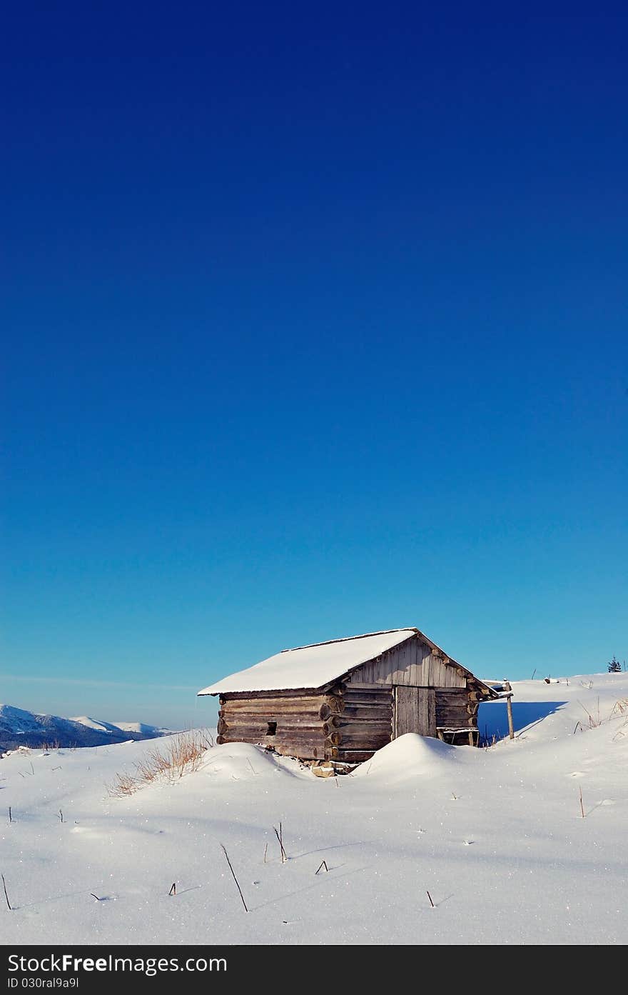 Winter landscape with snow in mountains Carpathians, Ukraine. Winter landscape with snow in mountains Carpathians, Ukraine