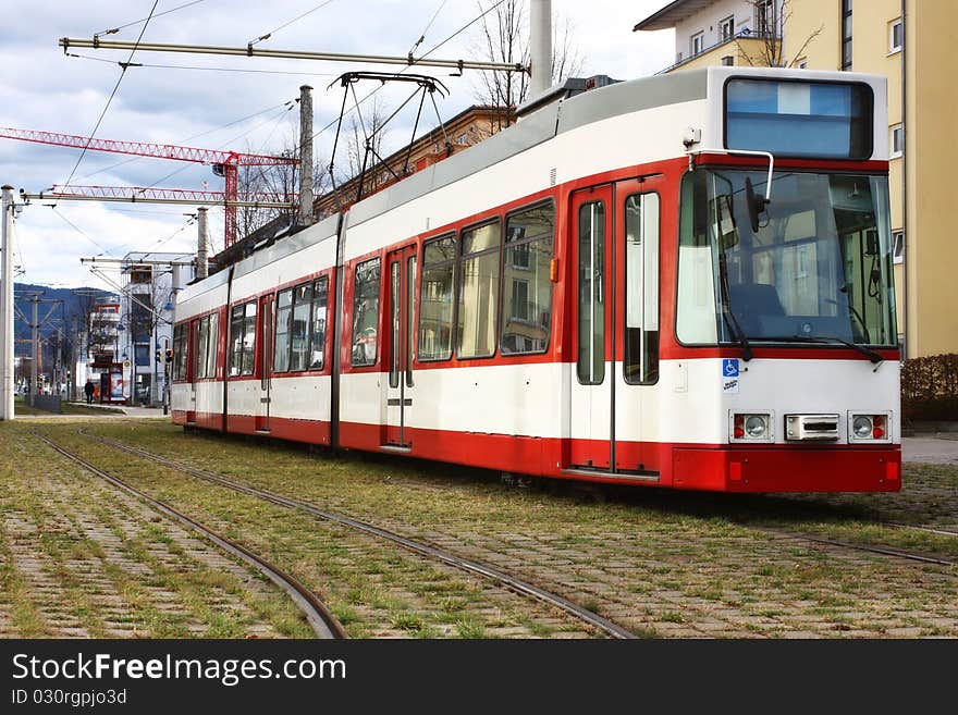 An image of a Modern European tramway