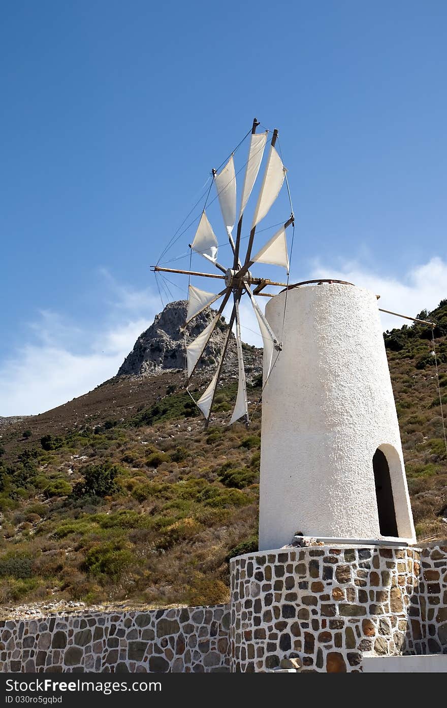 Typical cretan windmill .Crit. Greece. Typical cretan windmill .Crit. Greece.